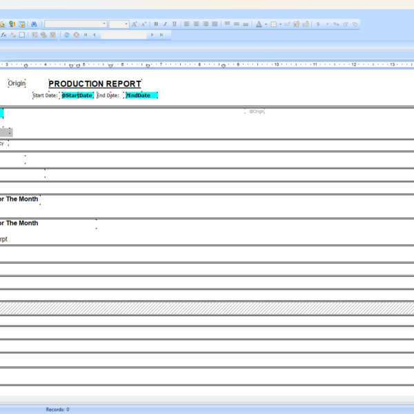 SAP B1 Manufacturing Dashboard